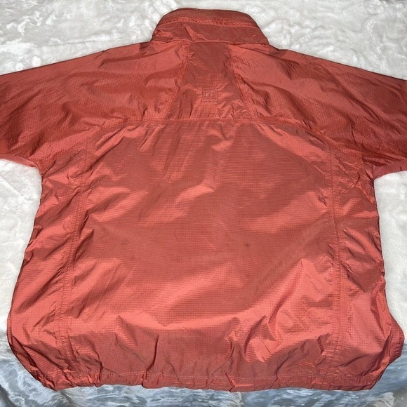 REI Kid's Pink Full Zip Long Sleeve Windbreaker W/Stowaway Hood Jacket XL - Picture 5 of 11